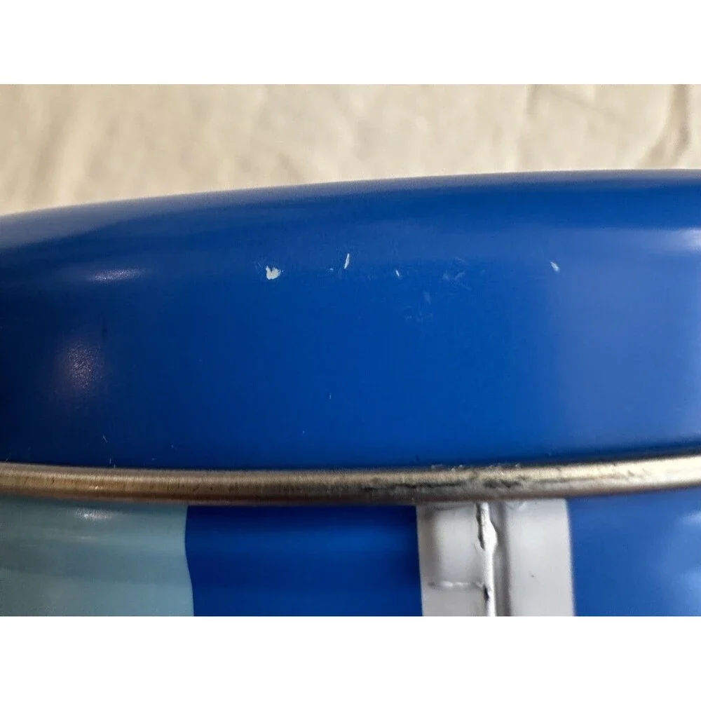 RARE Jonathan Adler Keurig Canister Tin Abstract Limited Edition 2020 Mod Blue